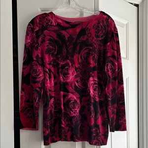 Perfect for Valentine’s Day! Talbots merino wool sweater size XL